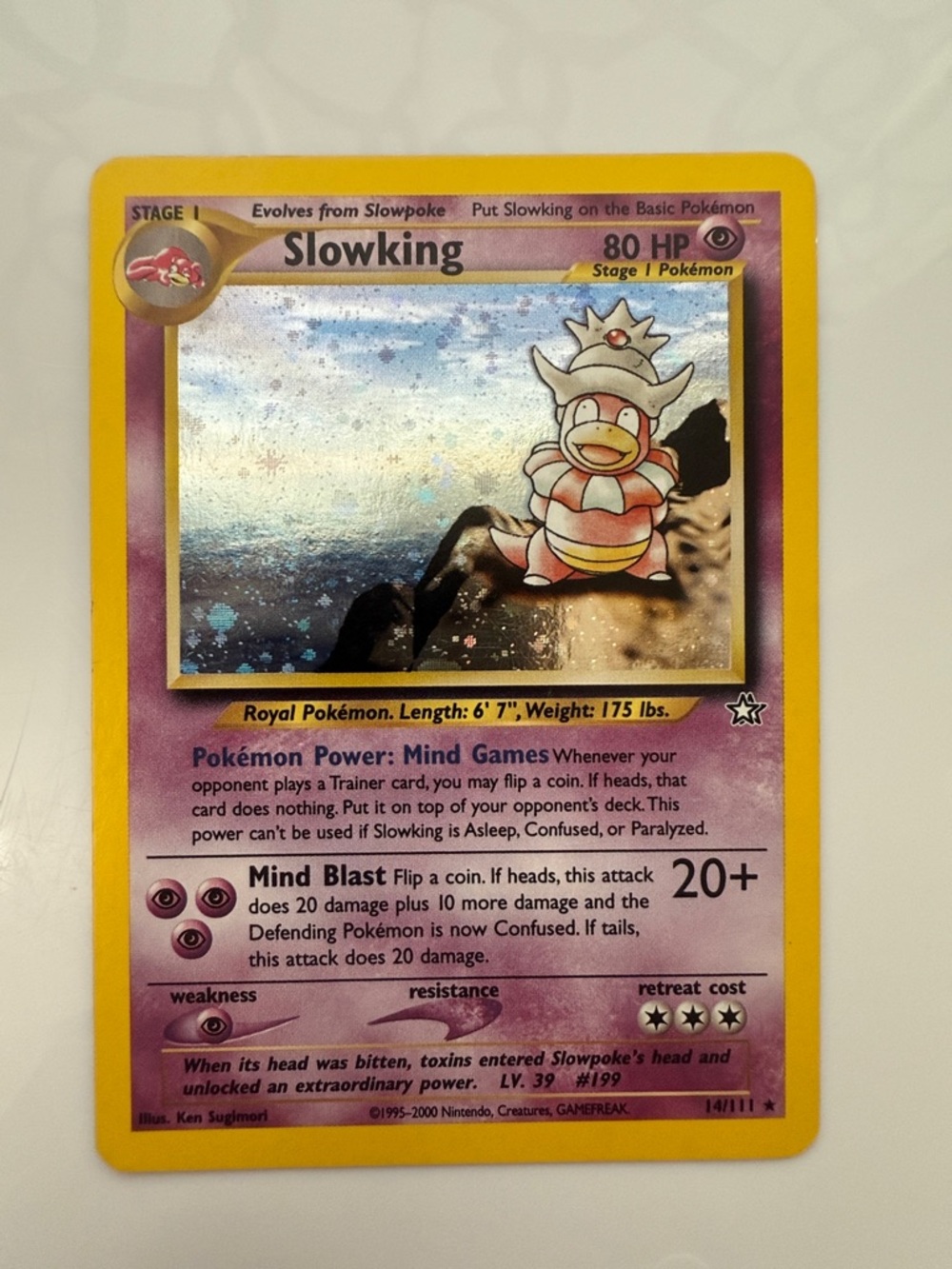 Slowking Pokemon Card Halo
